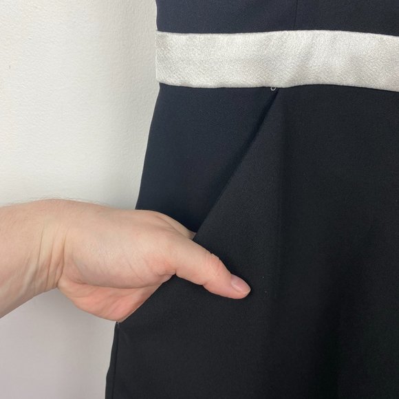 PARKER Black & White Sleeveless Strappy Shorts Romper Size Medium M - Picture 6 of 16